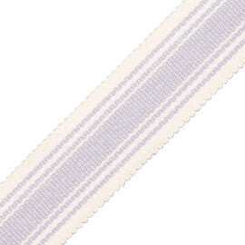 Sorrento Cotton Striped Border Trim by Samuel & Sons in Lavender
