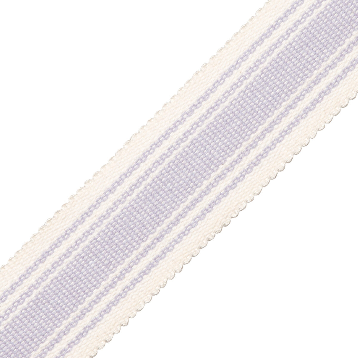Sorrento Cotton Striped Border Trim by Samuel & Sons in Lavender
