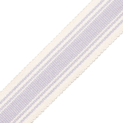 Sorrento Cotton Striped Border Trim by Samuel & Sons in Lavender