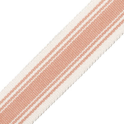 Sorrento Cotton Striped Border Trim by Samuel & Sons in Blush
