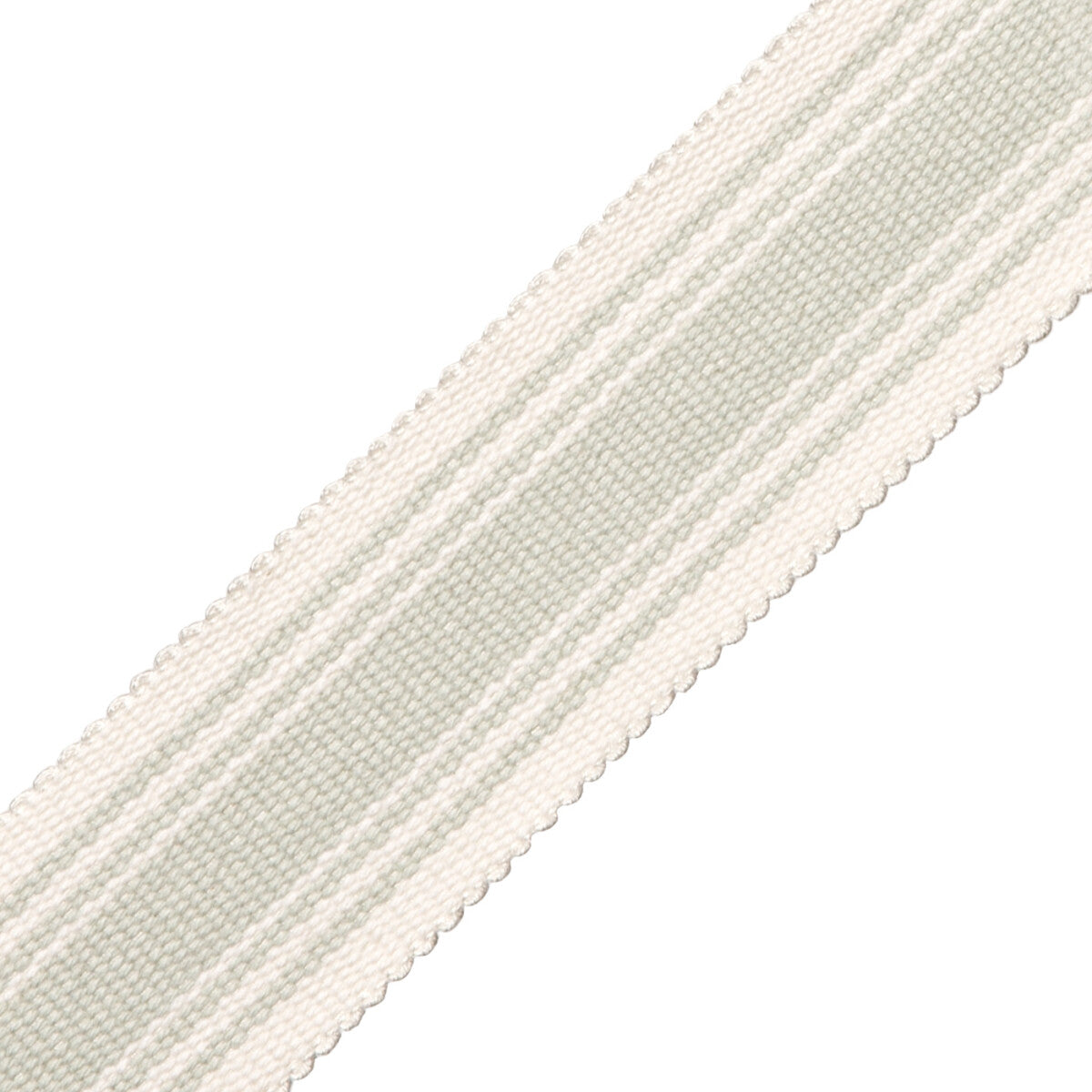 Sorrento Cotton Striped Border Trim by Samuel & Sons in Surf