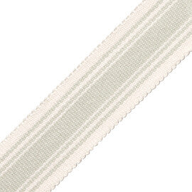 Sorrento Cotton Striped Border Trim by Samuel & Sons in Surf