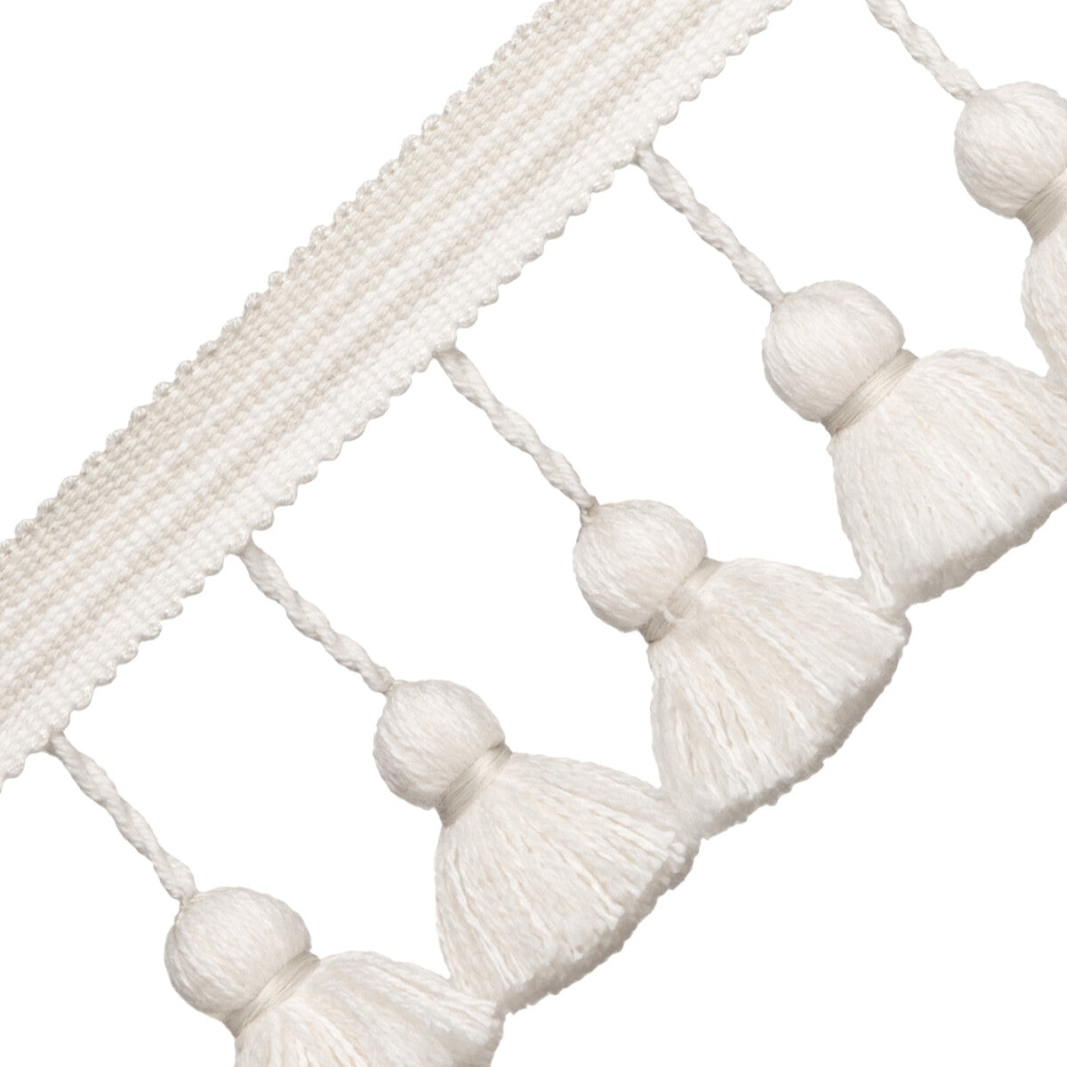 Sorrento Tassel Fringe Trim by Samuel & Sons in Oyster