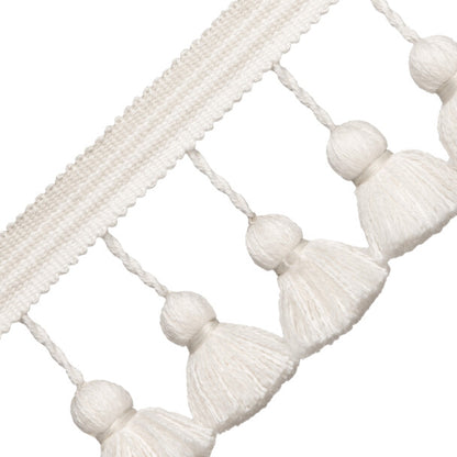 Sorrento Tassel Fringe Trim by Samuel & Sons in Oyster