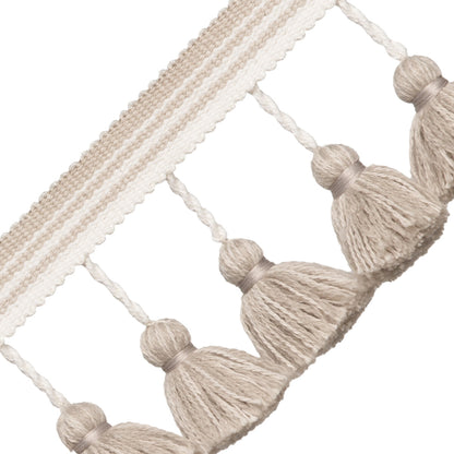 Sorrento Tassel Fringe Trim by Samuel & Sons in Sand
