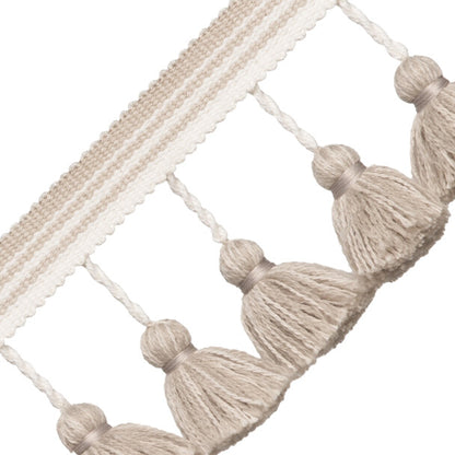 Sorrento Tassel Fringe Trim by Samuel & Sons in Sand