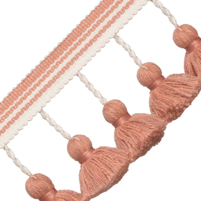 Sorrento Tassel Fringe Trim by Samuel & Sons in Blush