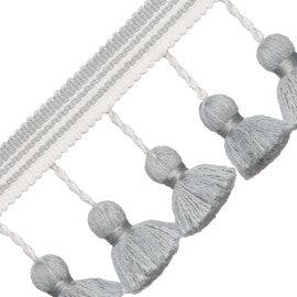 Sorrento Tassel Fringe Trim by Samuel & Sons in Dove