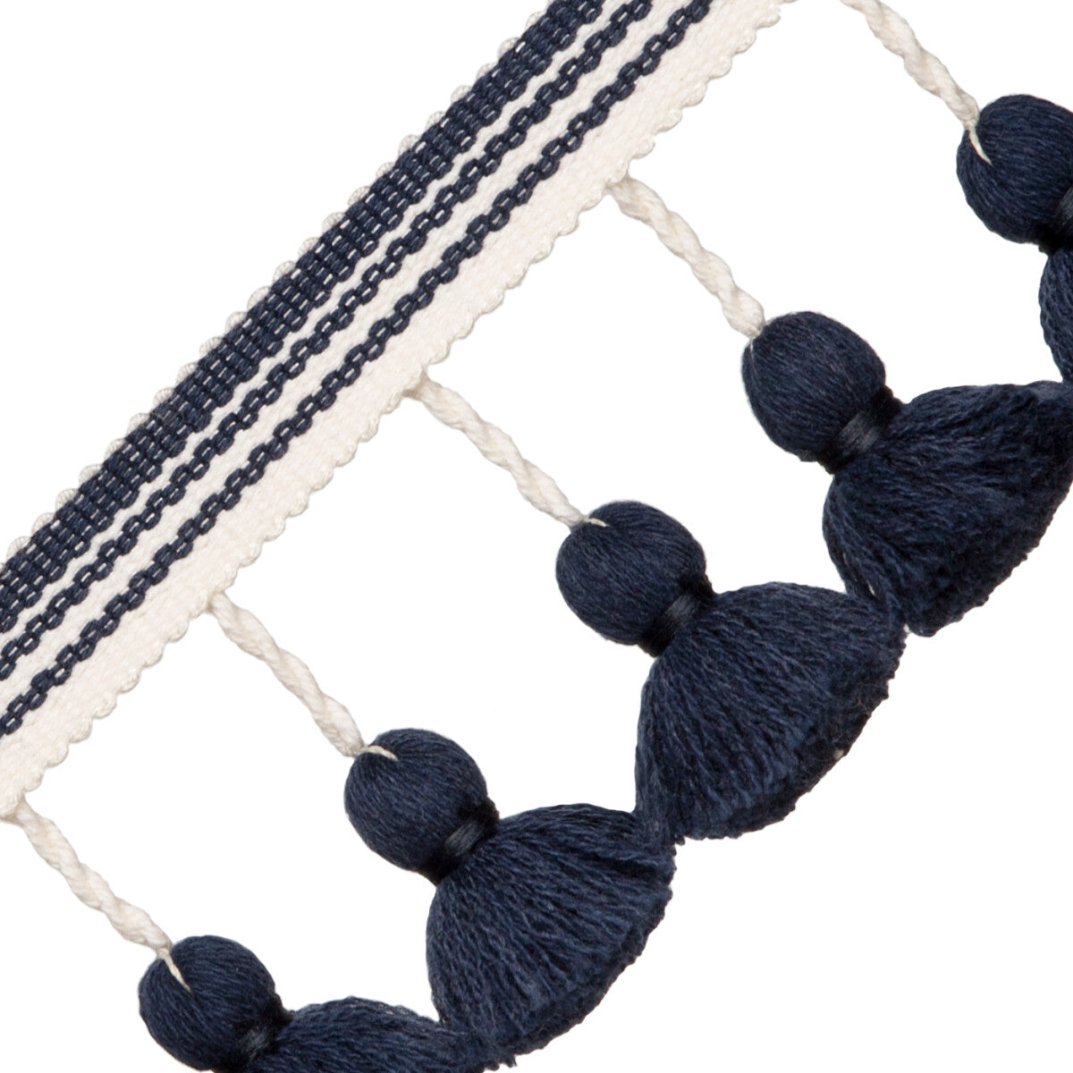 Sorrento Tassel Fringe Trim by Samuel & Sons in Indigo