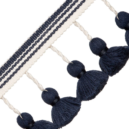 Sorrento Tassel Fringe Trim by Samuel & Sons in Indigo