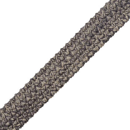 Mackay Tweed Border Trim by Samuel & Sons in Charcoal