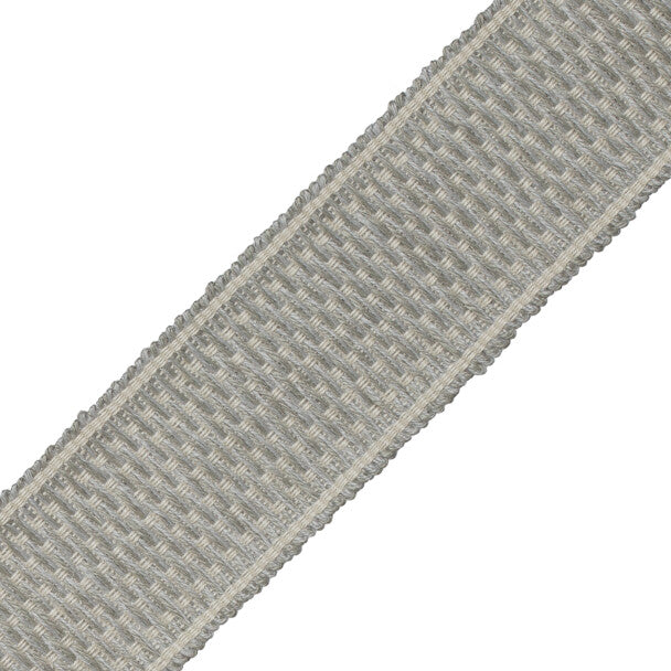 Bowen Woven Border Trim by Samuel & Sons in Shale
