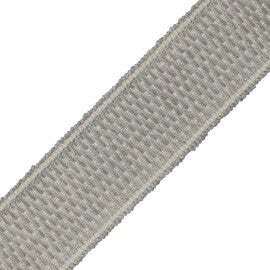 Bowen Woven Border Trim by Samuel & Sons in Shale
