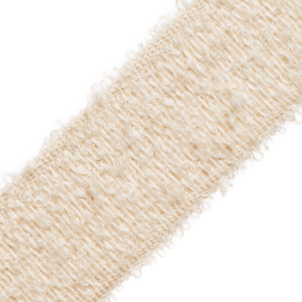 Capella Mohair Border Trim by Samuel & Sons in Sand