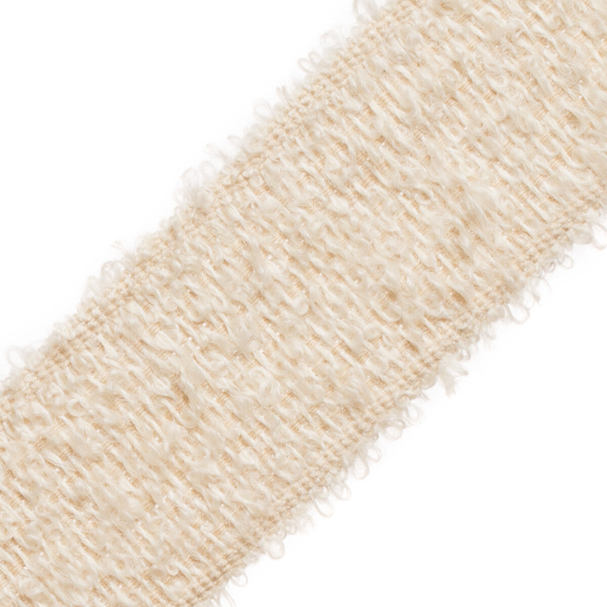 Capella Mohair Border Trim by Samuel & Sons in Sand