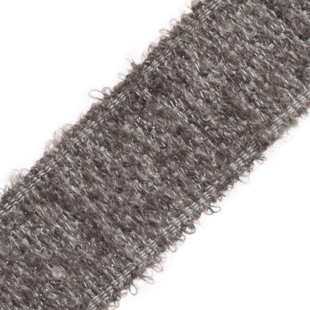 Capella Mohair Border Trim by Samuel & Sons in Shale