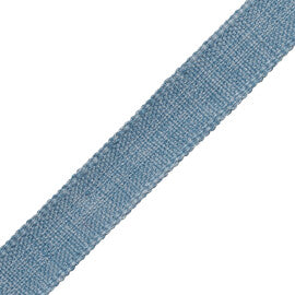 1" Positano Linen Border Trim by Samuel & Sons in Cornflower