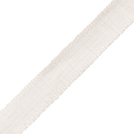 1" Positano Linen Border Trim by Samuel & Sons in Salt