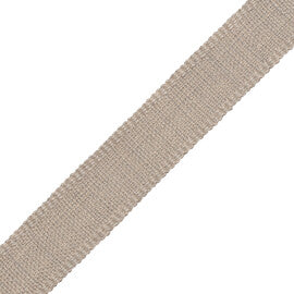 1" Positano Linen Border Trim by Samuel & Sons in Cement