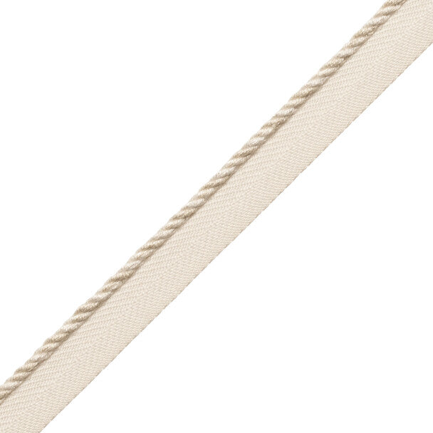 1/8" Veronique Cord With Tape Trim by Samuel & Sons in Pearl
