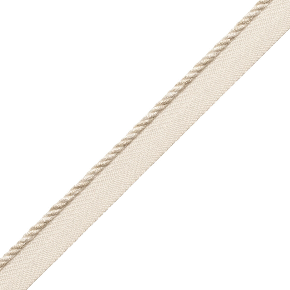 1/8" Veronique Cord With Tape Trim by Samuel & Sons in Pearl