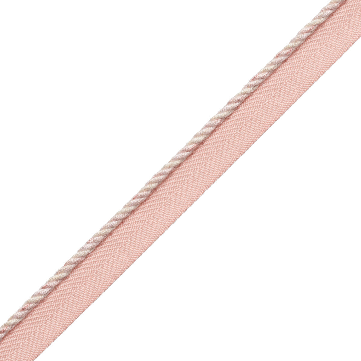 1/8" Veronique Cord With Tape Trim by Samuel & Sons in Petal