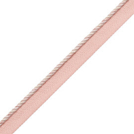 1/8" Veronique Cord With Tape Trim by Samuel & Sons in Petal