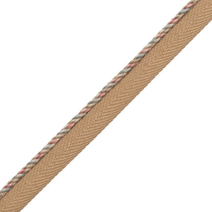 1/8" Veronique Cord With Tape Trim by Samuel & Sons in Antique