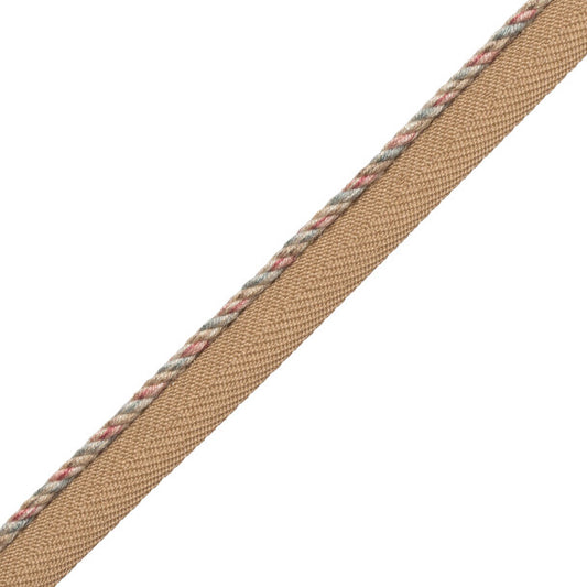 1/8" Veronique Cord With Tape Trim by Samuel & Sons in Antique
