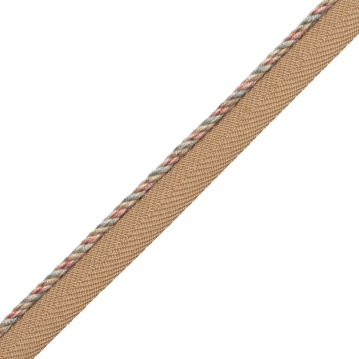1/8" Veronique Cord With Tape Trim by Samuel & Sons in Antique