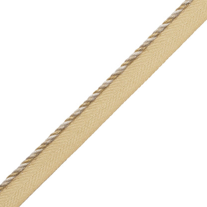 1/8" Veronique Cord With Tape Trim by Samuel & Sons in Cornsilk