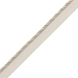 1/8" Veronique Cord With Tape Trim by Samuel & Sons in Meadow