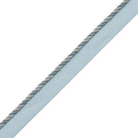 1/8" Veronique Cord With Tape Trim by Samuel & Sons in Porcelain