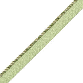 1/8" Veronique Cord With Tape Trim by Samuel & Sons in Leaf