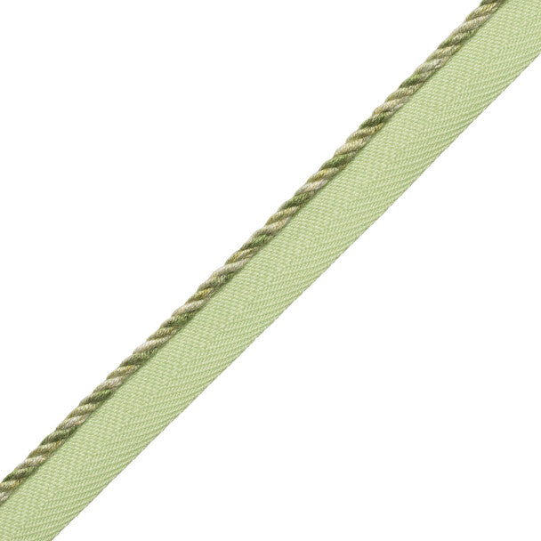 1/8" Veronique Cord With Tape Trim by Samuel & Sons in Leaf