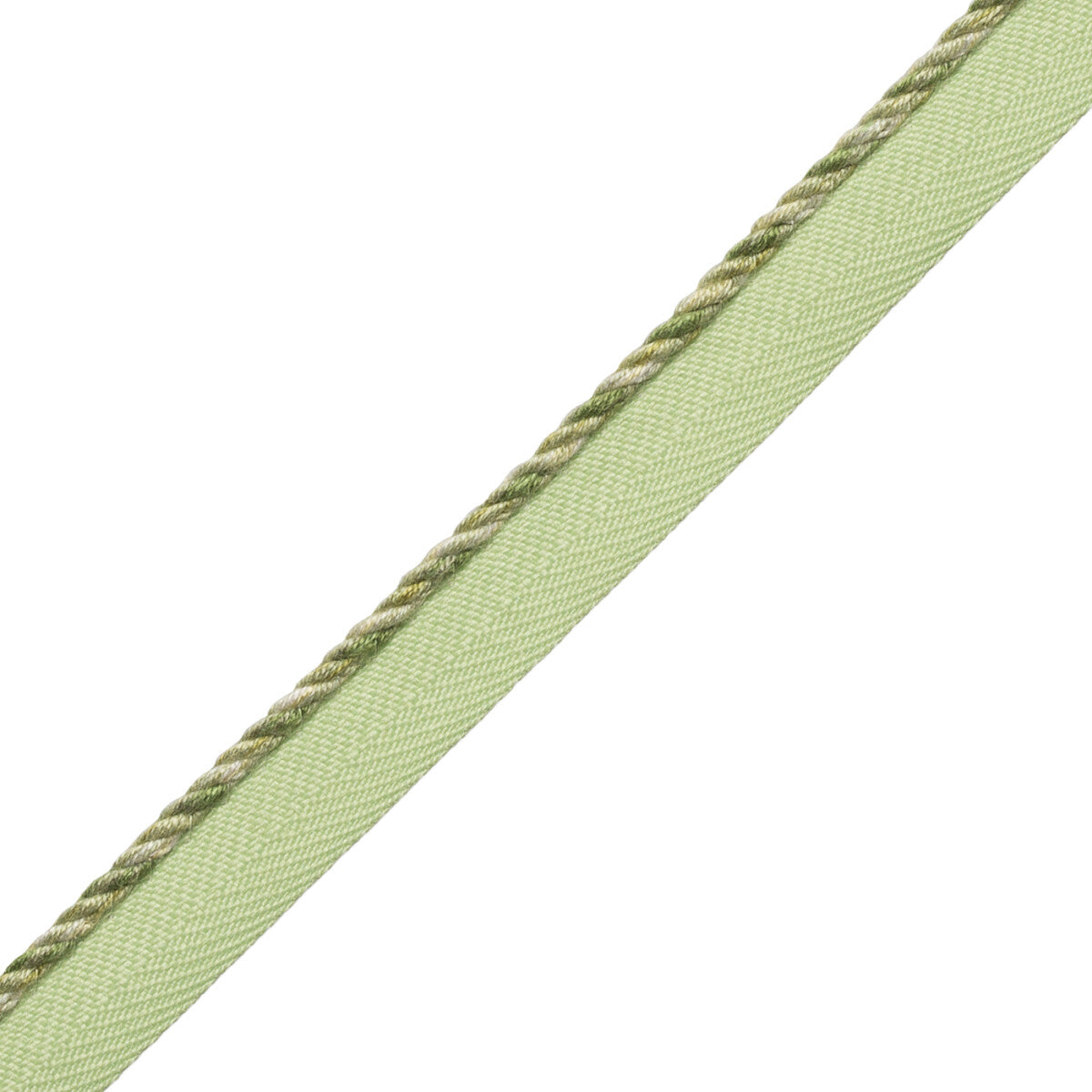 1/8" Veronique Cord With Tape Trim by Samuel & Sons in Leaf