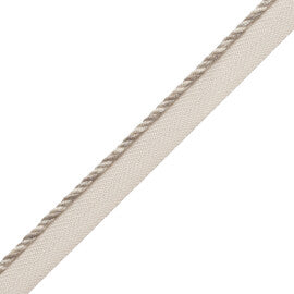 1/8" Veronique Cord With Tape Trim by Samuel & Sons in Limestone