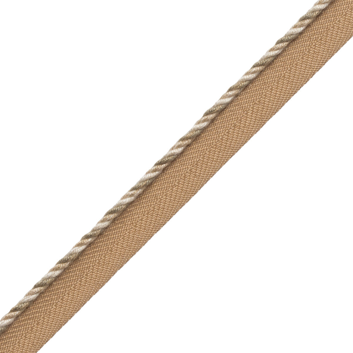 1/8" Veronique Cord With Tape Trim by Samuel & Sons in Linen