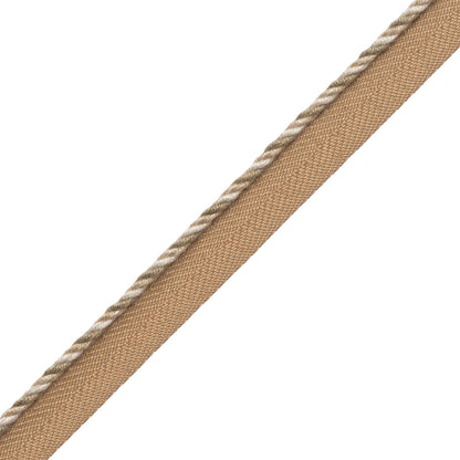 1/8" Veronique Cord With Tape Trim by Samuel & Sons in Linen