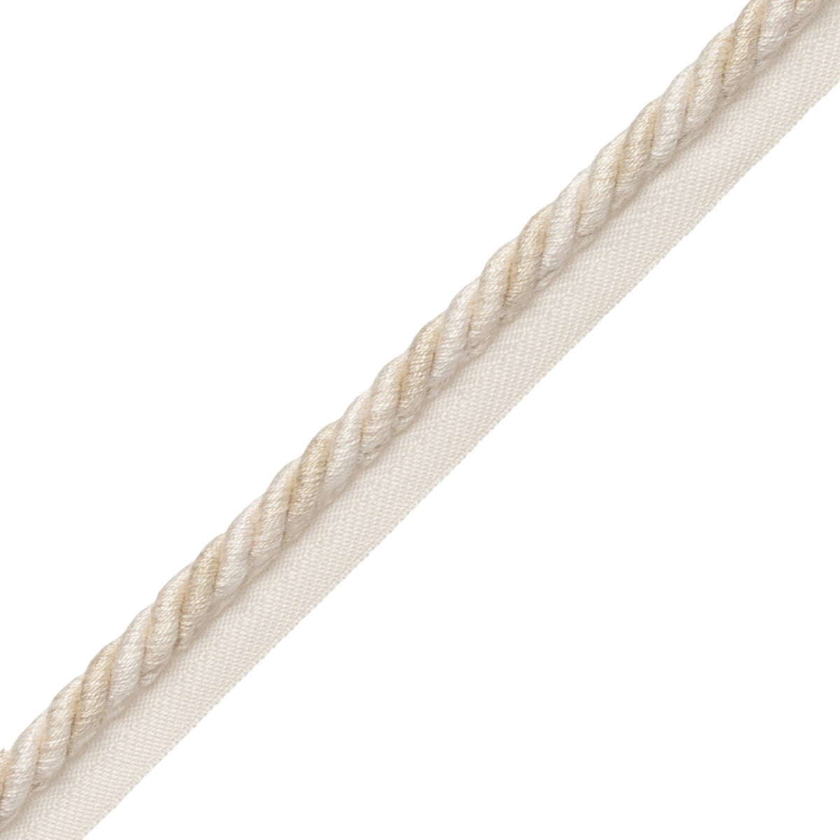 5/16" Veronique Cord With Tape Trim by Samuel & Sons in Pearl
