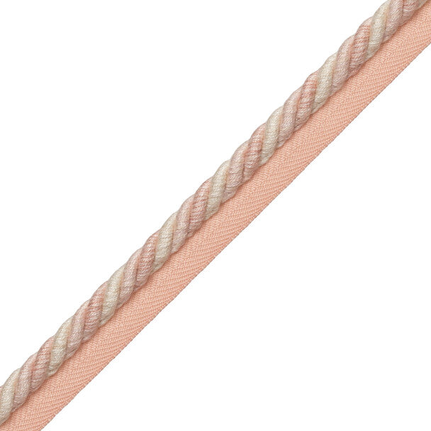 5/16" Veronique Cord With Tape Trim by Samuel & Sons in Petal