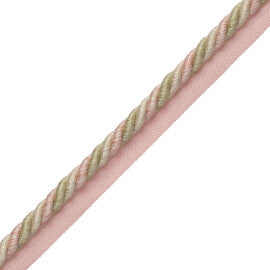 5/16" Veronique Cord With Tape Trim by Samuel & Sons in Blossom