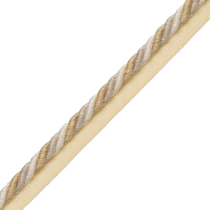 5/16" Veronique Cord With Tape Trim by Samuel & Sons in Cornsilk