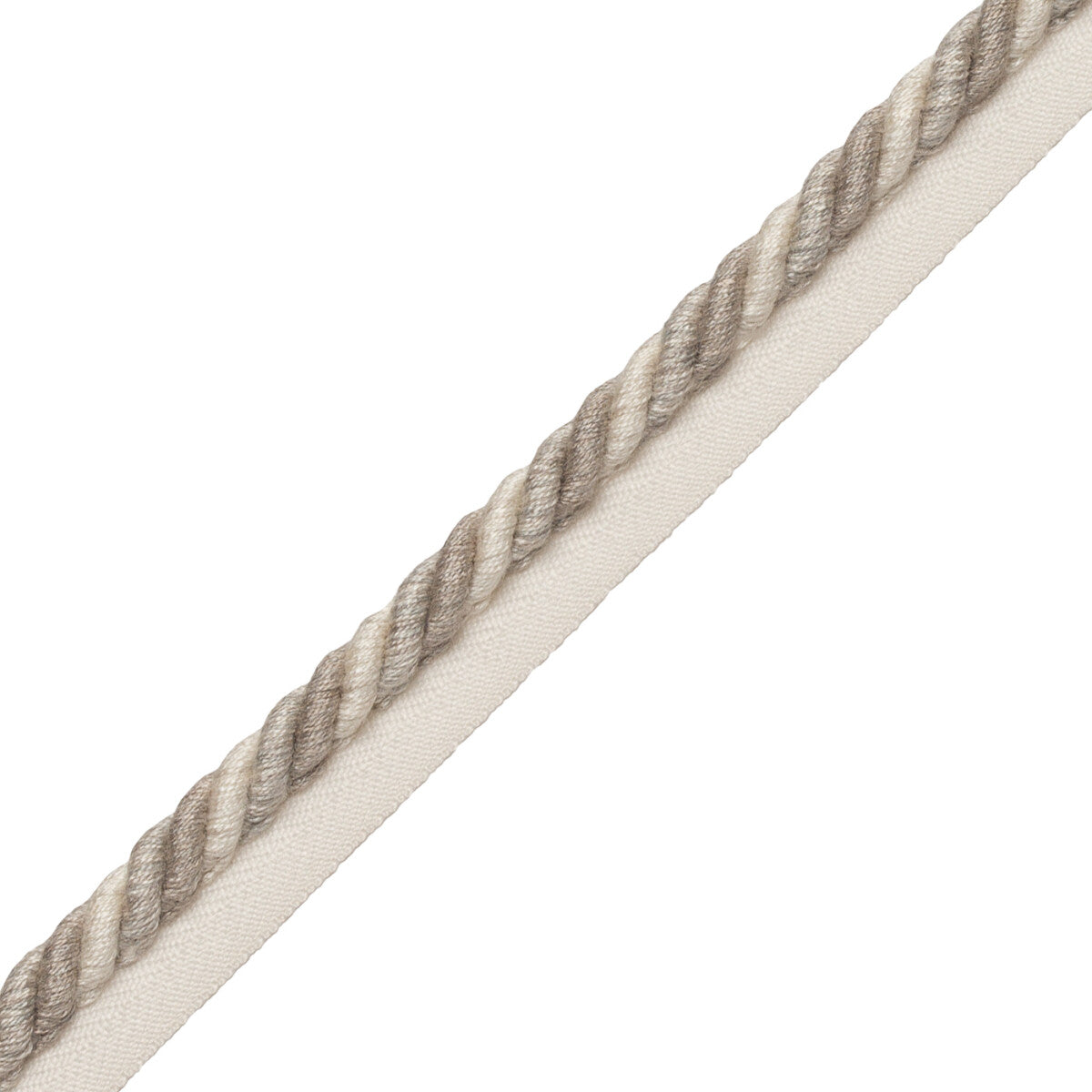 5/16" Veronique Cord With Tape Trim by Samuel & Sons in Limestone