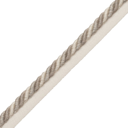 5/16" Veronique Cord With Tape Trim by Samuel & Sons in Limestone
