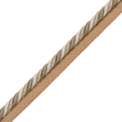 5/16" Veronique Cord With Tape Trim by Samuel & Sons in Linen