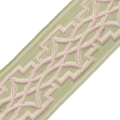 Mireille Embroidered Border Trim by Samuel & Sons in Blossom