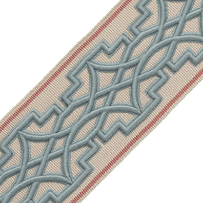 Mireille Embroidered Border Trim by Samuel & Sons in Antique