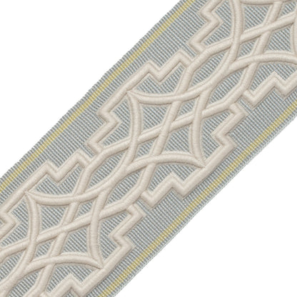 Mireille Embroidered Border Trim by Samuel & Sons in Meadow