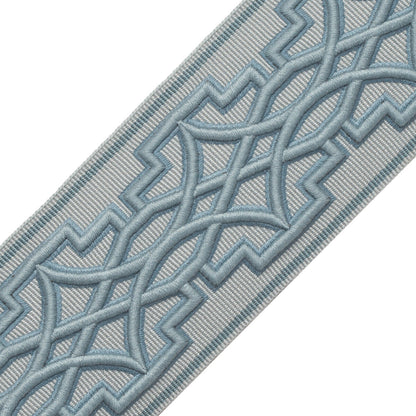 Mireille Embroidered Border Trim by Samuel & Sons in Porcelain
